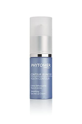 Phytomer Youth Contour Skin Smoothing Eye & Lip Cream | Soothing Anti-Aging Under Eye Cream For Dark Circles & Puffiness | Reduce Fine Lines & Wrinkles | 15Ml