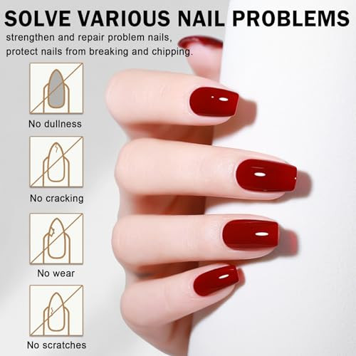 Qiufsse 4Pcs Gel Base And Top Coat SetProfessional Removable And Rubber Base Gel PolishDiamond And No Wipe Top Coat Nail Polish For Uv Light CureLong-LastingVegan And Cruelty Free