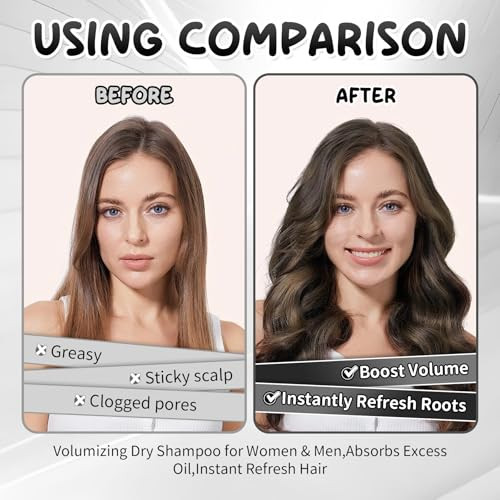 Qiufsse Dry Shampoo SprayVolumizing Dry Shampoo For Women & MenAbsorbs Excess OilInstant Refresh HairContains Rice StarchReplenishes Hair KeratinNourishes Hair Roots7.61 Oz