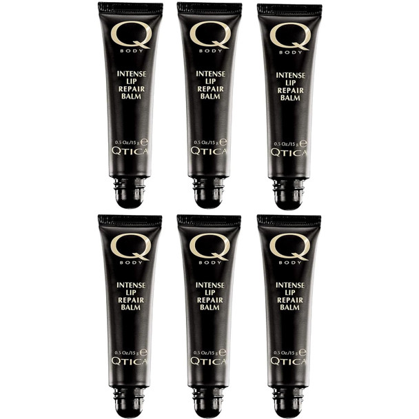 Qtica Intense Lip Repair Balm Set Of 6 Deeply Hydrating Overnight Treatment For Dry Cracked Lips Restores Softens And Smooths Rich Conditioning Formula For Long-Lasting Moisture And Shine