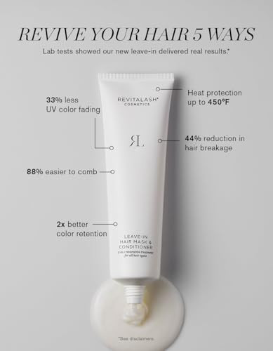 Revitalash Cosmetics Leave-In Hair Mask & Conditioner | Color-Safe Hypoallergenic Nourishing Lightweight