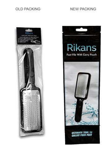 Rikans Colossal Foot Rasp Foot File And Callus Remover. Best Foot Care Pedicure Metal Surface Tool To Remove Hard Skin. Can Be Used On Both Wet And Dry Feet High Grade Stainless Steel File
