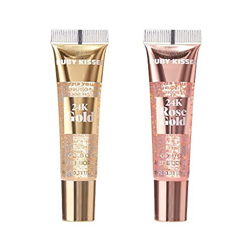 Ruby Kisses 24K Gold Oil Lip Gloss (1 Count Gold)