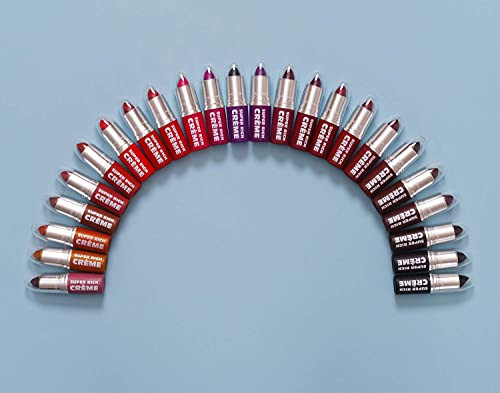 Ruby Kisses Super Rich Creme Lipstick Hydrating Full Coverage Long Lasting Highly Pigmented Smooth Apply Lip Makeup For Women Men (Golden Key)