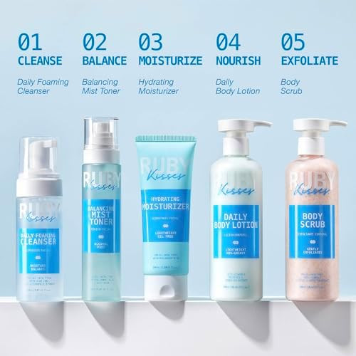 Ruby Kisses Balancing Face Mist Toner Hydrating For Sensitive All Skin Types Light & Fresh Spray-On Toner Reduce Redness & Inflammation Alcohol Free Made In Korea