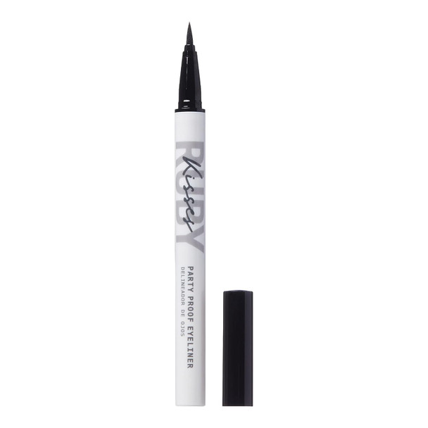 Ruby Kisses Party Proof Eyeliner Pastel Colors Premium Felt-Tip Waterproof Long-Lasting Eyeliner (Snow White)