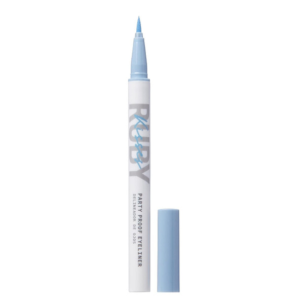 Ruby Kisses Party Proof Eyeliner Pastel Colors Premium Felt-Tip Waterproof Long-Lasting Eyeliner (Snow White)