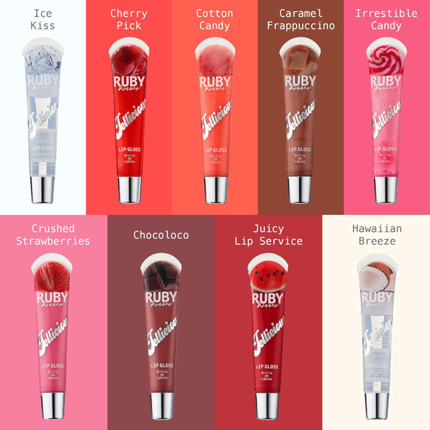 Ruby Kisses Jellicious Mouth Watering Lip Gloss (Jlg12 - Juicy Lip Service)