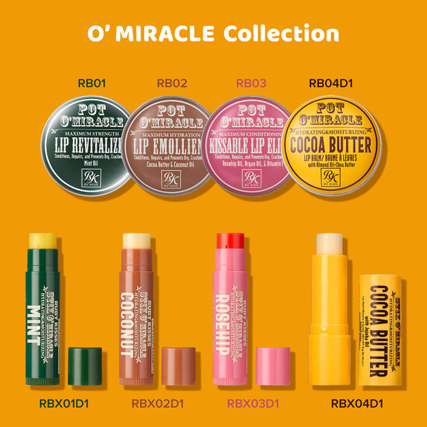 Ruby Kisses Pot O'Miracle Hydrating & Moisturizing Cocoa Butter Lip Balm With Almond Oil And Shea Butter- Rb04D1 (1 Pack)