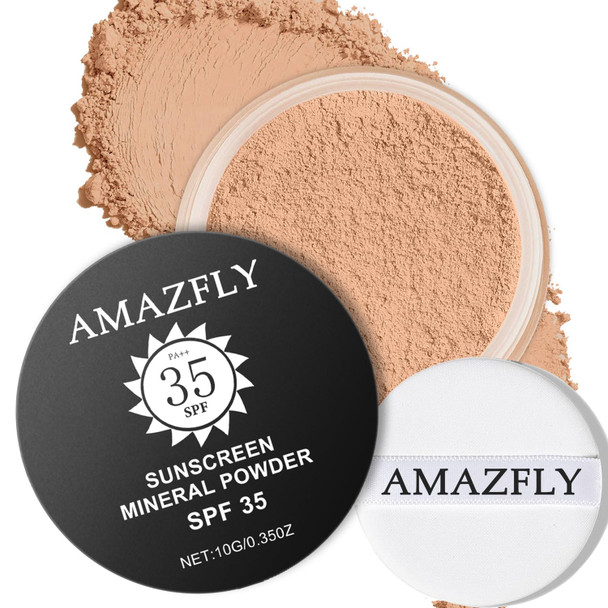 Scarman Mineral Setting Powder Spf 35 Talc-Free Lightweight Loose Powder For A Smooth & Matte Finish - Oil Free Skin-Improving Mineral Blurring Finishing Powder (#02 Fair Setting Makeup)