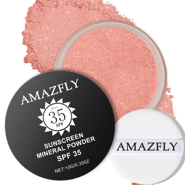 Scarman Mineral Setting Powder Spf 35 Talc-Free Lightweight Loose Powder For A Smooth & Matte Finish - Oil Free Skin-Improving Mineral Blurring Finishing Powder (#02 Fair Setting Makeup)