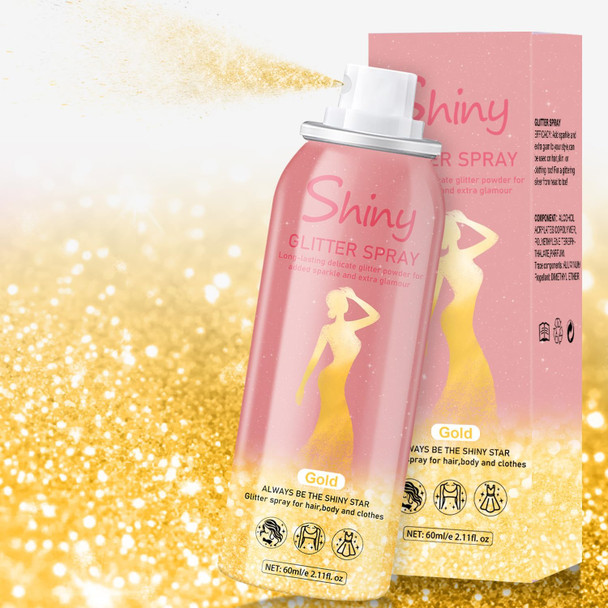 Scarman Hair And Body Glitter Spray 1Pc Sparkling Pink Glitter Dry Powder Makeup For Clothes Festival Rave Prom Loose Sparkle PowderHolographic Ultra Fine Resin Glitters For Crafts10G (Sparkling Pink)