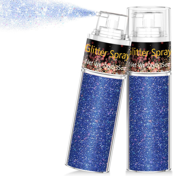 Scarman Hair And Body Glitter Spray 60Ml Glint-Rainbow Glitter Hairspray Dry Powder Makeup For Clothes Festival Rave Prom Loose Sparkle PowderHolographic Ultra Fine Glitters For Crafts (Glint-Rainbow)