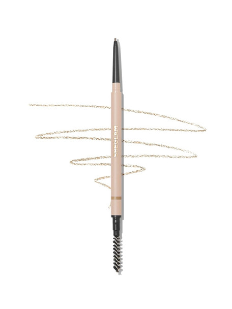 Sheglam Insta-Fill Eyebrow Pencil Long Lasting Non-Sticky Sweatproof Matte Eye Brow Pen Makeup-Dark Brown