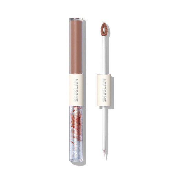 Sheglam Silk & Sparkle Double Ended Liquid Eyeshadow-Lavender