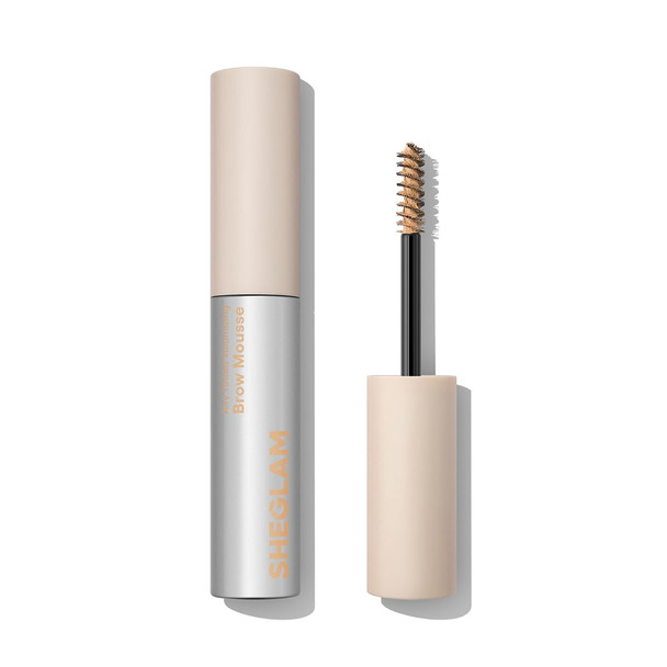 Sheglam Airy Tinted Volumizing Brow Mousse Eyebrow Cream Gel Highly Pigmented Shaping Filling Water Removal-Taupe