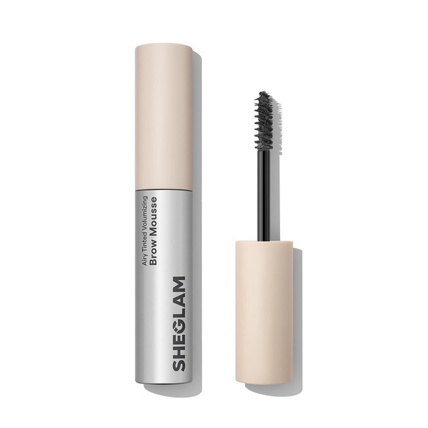 Sheglam Airy Tinted Volumizing Brow Mousse Eyebrow Cream Gel Highly Pigmented Shaping Filling Water Removal-Taupe