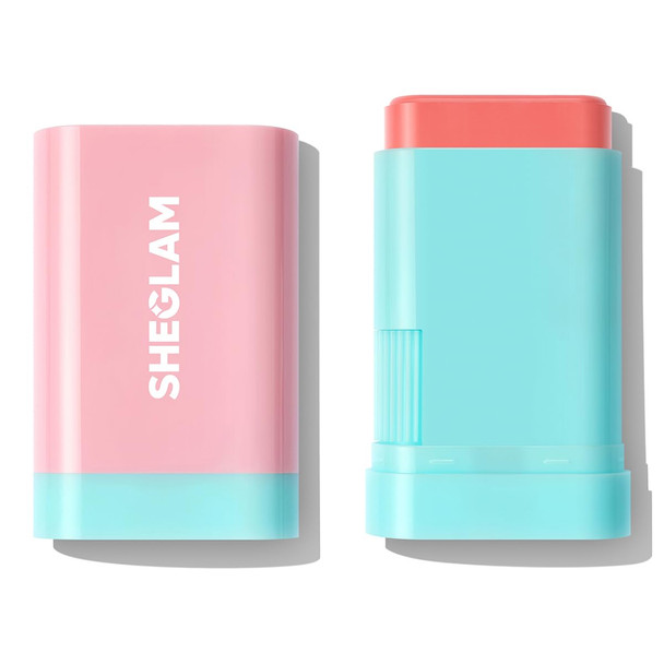Sheglam Glass Glow Blush Stick Cream For Cheek And Lip Waterproof Hydrating Tinted Solid Moisturizer Blendable Natural Grow Nude Face Blush Makeup-Brisk Babe