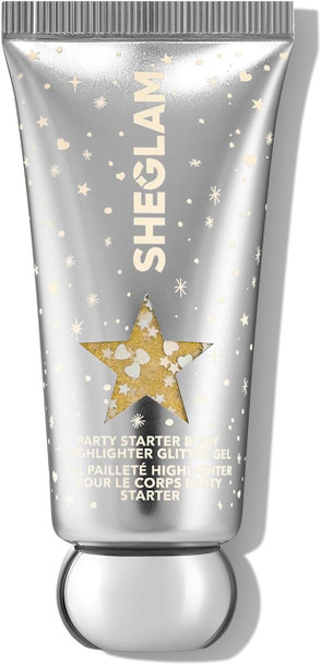 Sheglam Party Starter Body Highlighter Glitter Gel Quick-Drying And Non-Sticky Glitter Spray Liquid Highlighter For Face Hair Body - Ice Breaker