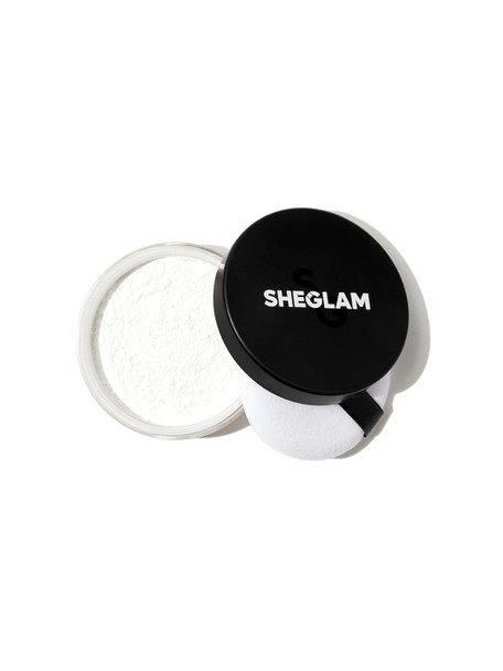 Sheglam Baked Glow Setting Powder Oil Control Loose Face Powder Translucent Pore-Less Flawless Smooths Fine Lines Glowy Powder - Light Pink