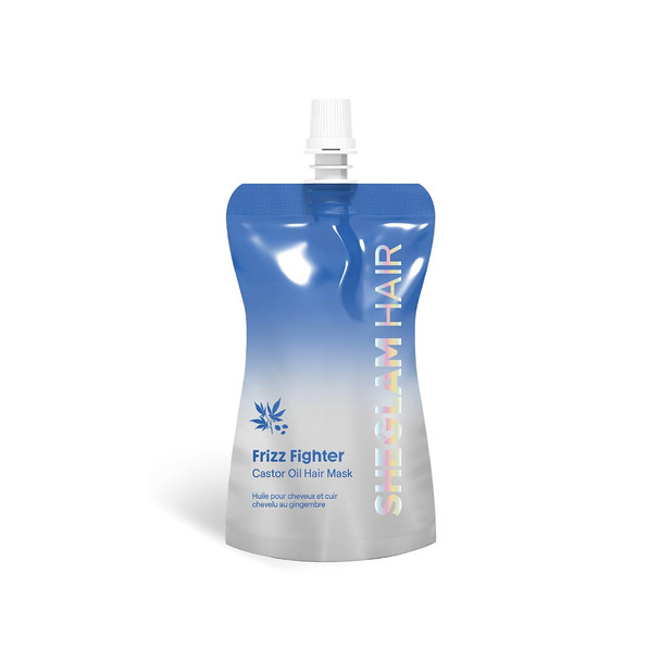 Sheglam Hair Frizz Fighter Castor Oil Hair MaskIntensive Hair RepairReduces Frizz & Smooths HairReduces Breakage & Tangles For Curly/Damaged Hair