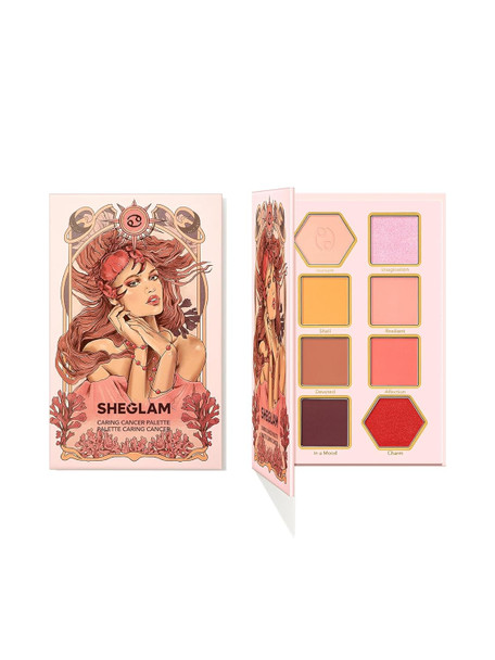 Sheglam Glitter Metallic Palette 8-Color High Pigment Silver Blue Long Wearing Horoscope Collection Palette - Ambitious Aquarius