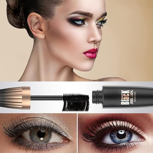Sjxyoyds 2Pcs My Amazing Lash Mascara 4D Silk Fiber Mascara Waterproof Mascara Black Volume And Length For Long Full Lashes That Last All Day
