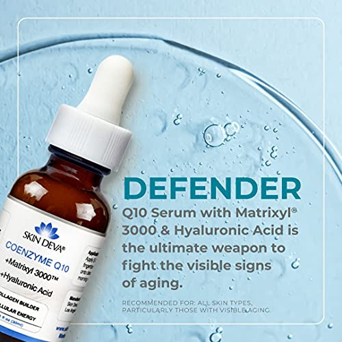 Skin Deva 1 Fl Oz Coenzyme Q10 Anti Aging Serum Formula With Matrixyl 3000 And Hyaluronic Acid Serum Facial Serums Anti Wrinkle Serum Which Stimulates Collagen And Elastin Production