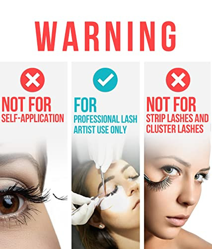 Stacy Lash Lightning Speed Eyelash Extension Glue 5Ml & Serum 5Ml For Lashes Growth & Thickness/Enhancing Natural Eyelashes/With Biotin / 0.3Sec Drying Time/Retention 8 Weeks/Black Adhesive