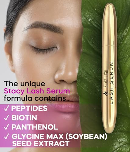 Stacy Lash Eyelash Extension Shampoo 1.69 Fl.Oz Serum 5Ml / Eyelid Foaming Cleanser/Supplies For Lashes Growth & Thickness/With Biotin/Enhancing Natural Eyelashes/Professional & Self Use