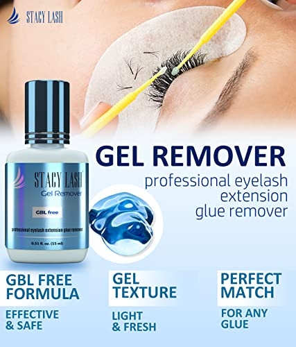 Stacy Lash Super Bonder 15Ml & Lash Remover For Eyelash Extensions 15Ml / Lash Bonder For Eyelash Extensions/Locks Eyelash Glue Fumes / 60 Sec Dissolution Lash Glue Remover/Lash Extension Supplies