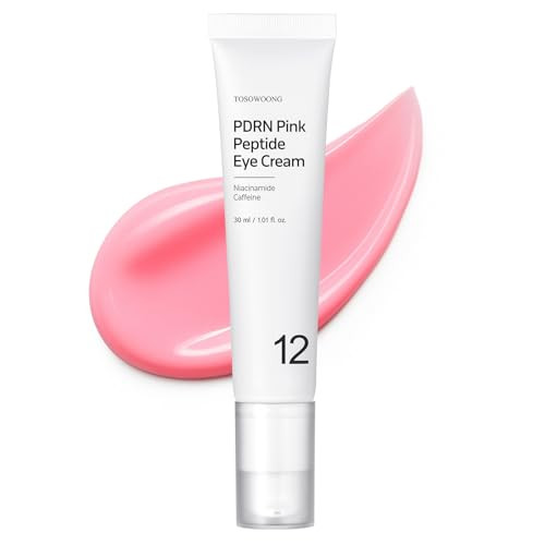 Tosowoong Pdrn Pink Peptide Eye Cream With Salmon Dna Pdrn 5000Ppm Anti Aging Formula With Caffeine & Liposome Retinol For Fine Lines Dark Circles And Wrinkles Korean Skincare 30Ml / 1.01 Fl.Oz.