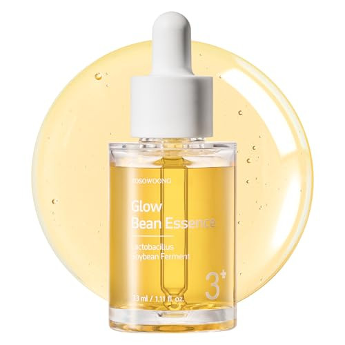 Tosowoong Glow Bean Essence 31025Ppm Soybean Ferment Extract Glass Skin Exfoliating Hydrating Radiant Moisturizer Barrier Face Serum Korean Skin Care 33Ml / 1.11 Fl. Oz.
