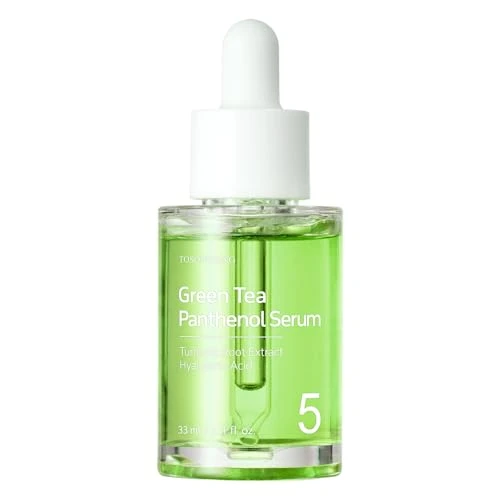 Tosowoong Green Tea 60% Panthenol Serum For Calming Skin Barrier Support Hydrating For Dry Sensitive Irritated Skin With Dexpanthenol 5% Hyaluronic Acid Korean Skincare 33 Ml / 1.11 Fl. Oz.