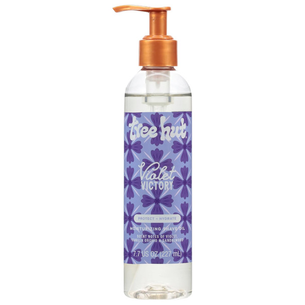 Tree Hut Coco Colada Moisturizing Shave Oil Gel-To-Oil Formula Ultra Hydrating Barrier For A Close Smooth Shave For All Skin Types 7.7 Fl Oz