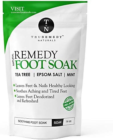 Truremedy Naturals Remedy Tea Tree Oil Foot Soak + Tea Tree Oil Balm To Fight Athletes Foot Feet Odor Jock Itch Ringworm Eczema Nail Issues Skin Rashes Irritations Soften Calluses And Soothes Sore Tired Feet