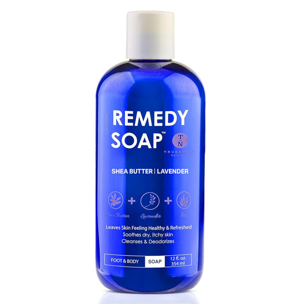 Truremedy Naturals Tea Tree Oil & Lemongrass Body Wash 12 Oz Natural Antifungal Shower Gel For Skin Irritations Organic Oils No Sulfates Refreshing Moisturizing Soap For Men & Women