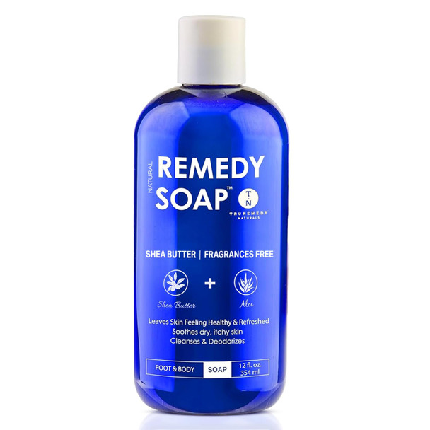 Truremedy Naturals Tea Tree Oil & Lemongrass Body Wash 12 Oz Natural Antifungal Shower Gel For Skin Irritations Organic Oils No Sulfates Refreshing Moisturizing Soap For Men & Women