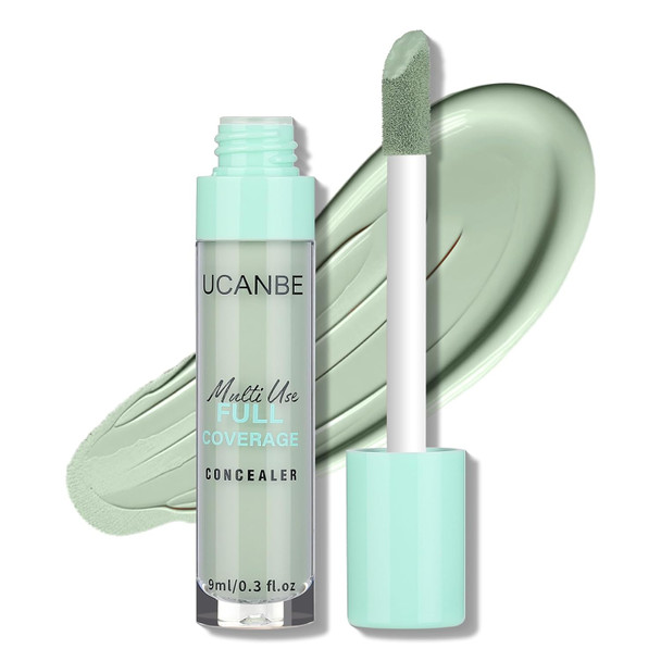 Ucanbe Liquid Concealer Stick Conceals Covers Highlights Medium To Full Coverage Hydrating Color Corrector Face Makeup For Under Eye Dark Circles Redness Dullness Fine Lines - Ivory-0.3 Fl.Oz