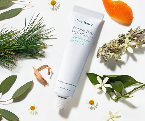 Ursa Major Botanic Buzz Hand Cream | Natural Hand Lotion | Lightweight Non-Greasy Moisturizer | Moisturizes Hydrates And Nourishes Skin | Vegan Cruelty-Free & Non-Toxic | 2Oz