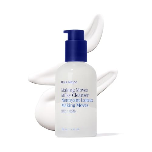 Ursa Major Making Moves Milky Cleanser | Natural Vegan & Cruelty Free | Daily Non-Foaming Cleanser For Normal To Dry & Sensitive Skin | For Men & Women | 4.0 Ounces