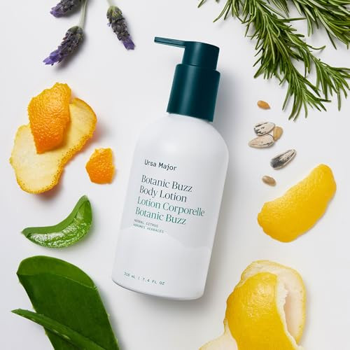 Ursa Major Botanic Buzz Body Lotion | Natural Vegan And Cruelty-Free | Moisturizes Soothes And Hydrates Skin | Formulated For Men & Women | 7.37 Ounces