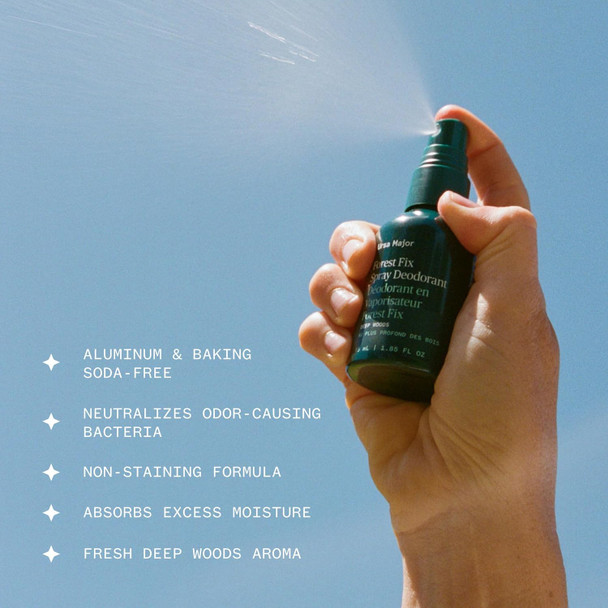 Ursa Major Forest Fix Spray Deodorant | Formerly Known As Sublime Sage | Aluminum-Free & Baking-Soda Free | Vegan Cruelty-Free Non-Staining | 1.79 Ounces