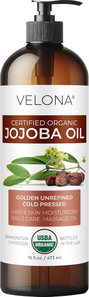 Velona Pumpkin Seed Oil Usda Certified Organic - 16 Fl Oz | 100% Pure And Natural Carrier Oil | Unrefined Cold Pressed | Cooking Face Hair Body & Skin Care | Use Today - Enjoy Result