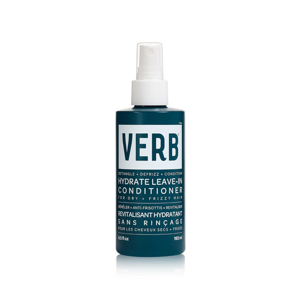 Verb Hydrate Leave-In Conditioner 6.5 Fl Oz Nourish Dry + Frizzy Hair - Smooth + Detangle - Amber + Warm Jasmine Scent