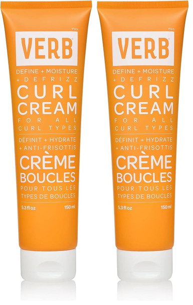 Verb Curl Cream 5.3 Oz Lightweight Leave-In Curl Defining Cream Anti-Frizz Provides Shape Softness And Light Hold Vegan No Parabens Or Harmful Sulfates