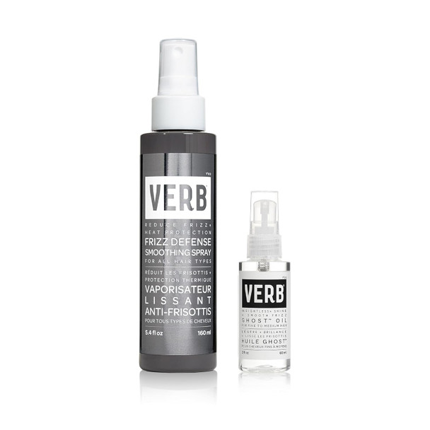 Verb Frizz Defense Smoothing Spray Anti-Frizz Shield + Heat Protection For Sleek Blowouts No Parabens Gluten Or Harmful Sulfates All Hair Types