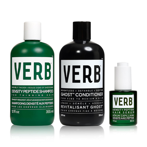 Verb Density Peptide Shampoo - Visibly Thicken + Reduce Signs Of Shedding- Moisturizes Fine And Weighed Down Hair