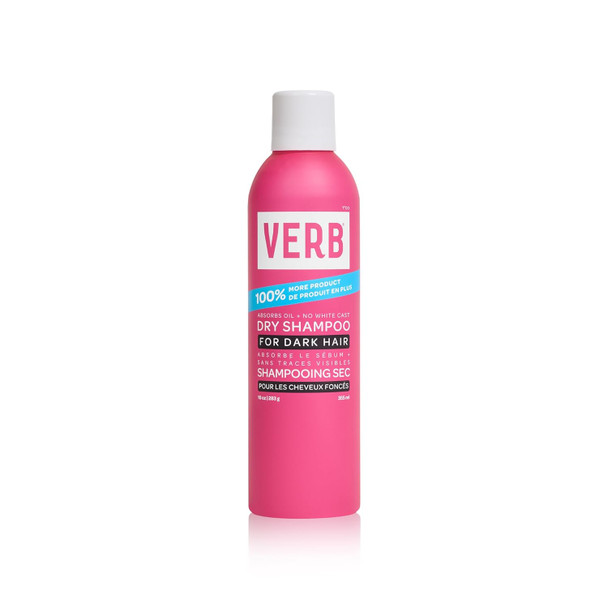 Verb Dry Shampoo Dark Refresh Absorb Oils + Extends Styles - Refreshing Dry Shampoo Spray For Dark Tones - Vegan No Parabens Or Harmful Sulfates