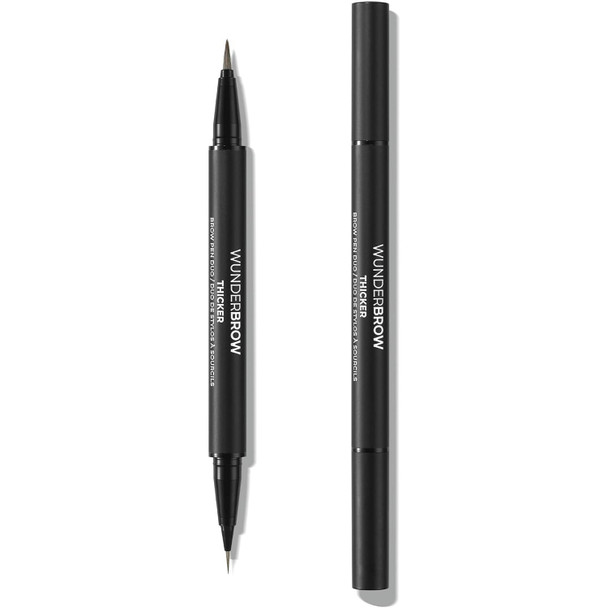 Wunderbrow Thicker Brow Pen Duo Dual Ended Pen Vegan & Cruelty Free (Brunette)